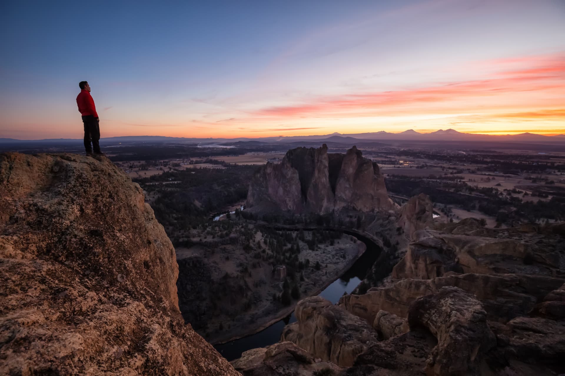Sunrise over the rim