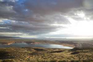 Lake Powell, storm clearing