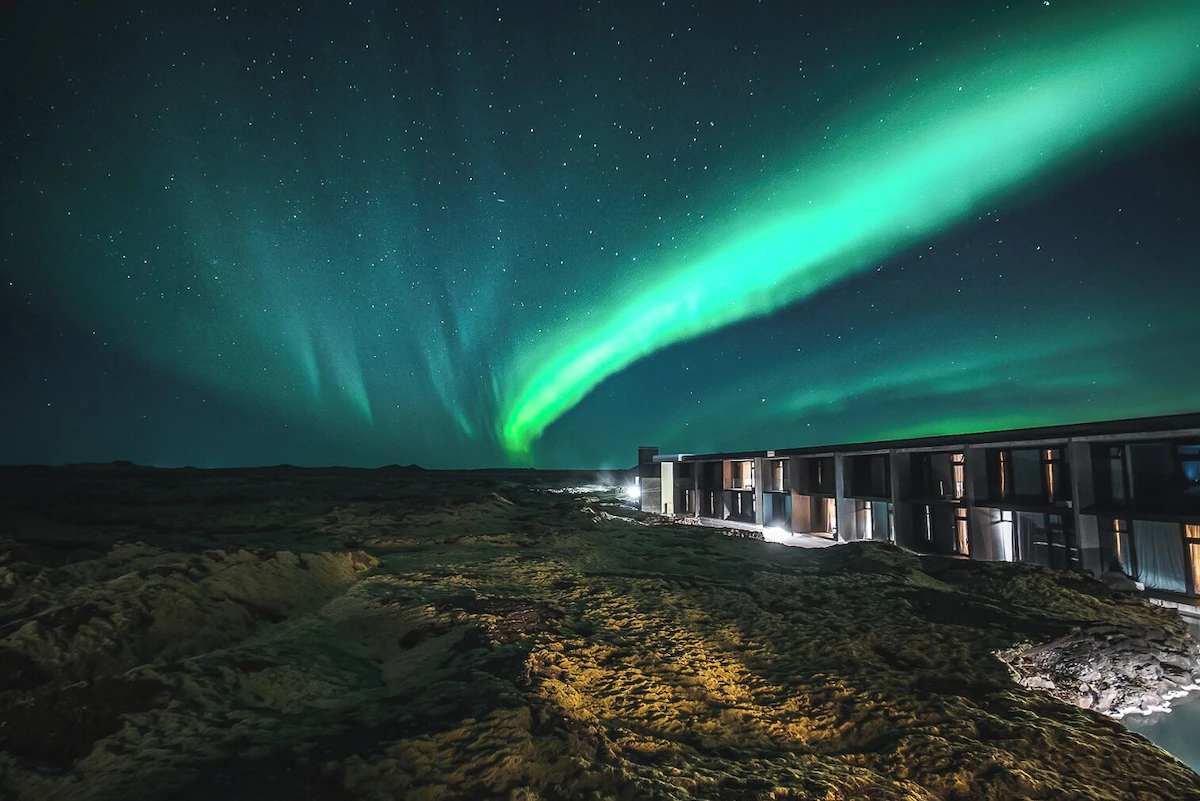 Northern lights over The Retreat